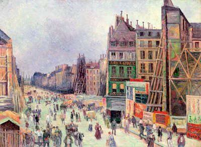 Drilling in the rue Reaumur, 1896 by Maximilien Luce